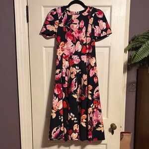 NWOT Calvin Klein floral midi dress